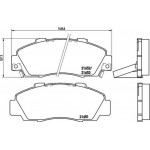 Brembo Σετ τακάκια, Δισκόφρενα - P 28 026