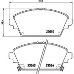 Brembo Σετ τακάκια, Δισκόφρενα - P 28 029