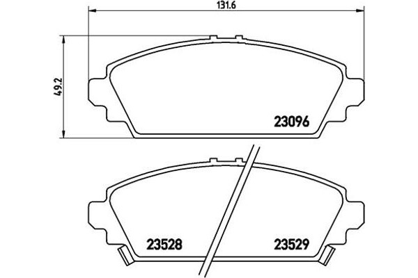 Brembo Σετ τακάκια, Δισκόφρενα - P 28 031