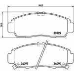 Brembo Σετ τακάκια, Δισκόφρενα - P 28 034