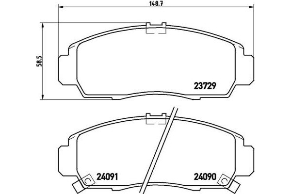 Brembo Σετ τακάκια, Δισκόφρενα - P 28 034