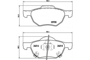 Brembo Σετ τακάκια, Δισκόφρενα - P 28 036