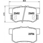 Brembo Σετ τακάκια, Δισκόφρενα - P 28 039