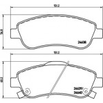 Brembo Σετ τακάκια, Δισκόφρενα - P 28 045