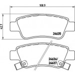 Brembo Σετ τακάκια, Δισκόφρενα - P 28 046