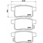 Brembo Σετ τακάκια, Δισκόφρενα - P 28 072
