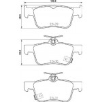 Brembo Σετ τακάκια, Δισκόφρενα - P 28 089