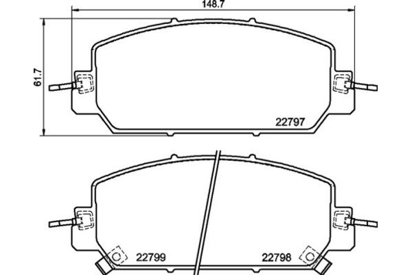 Brembo Σετ τακάκια, Δισκόφρενα - P 28 098