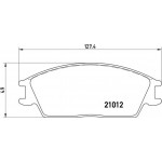 Brembo Σετ τακάκια, Δισκόφρενα - P 30 001