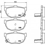 Brembo Σετ τακάκια, Δισκόφρενα - P 30 003