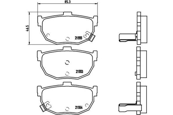 Brembo Σετ τακάκια, Δισκόφρενα - P 30 003