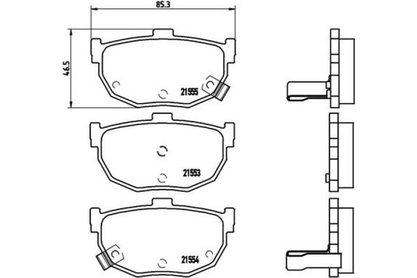 Brembo Σετ τακάκια, Δισκόφρενα - P 30 003
