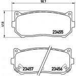 Brembo Σετ τακάκια, Δισκόφρενα - P 30 008