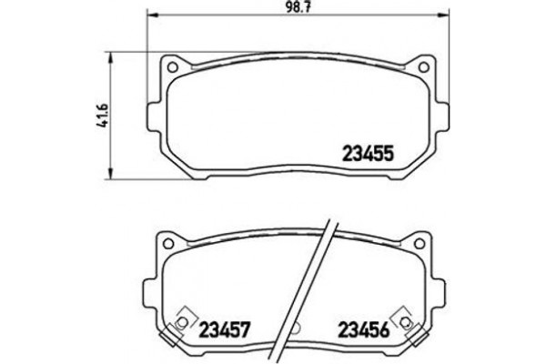 Brembo Σετ τακάκια, Δισκόφρενα - P 30 008