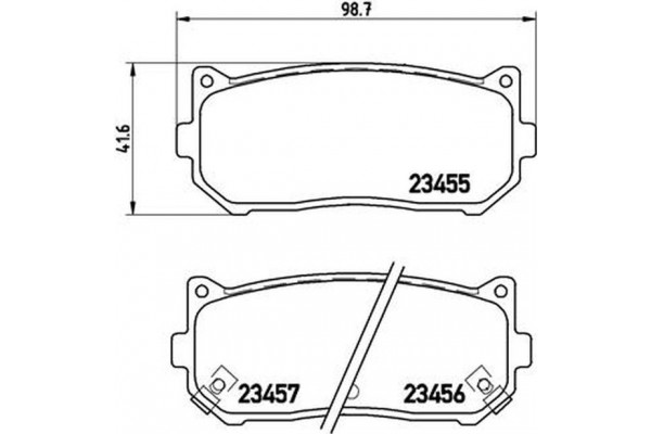 Brembo Σετ τακάκια, Δισκόφρενα - P 30 008
