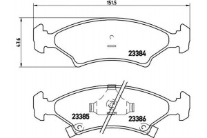 Brembo Σετ τακάκια, Δισκόφρενα - P 30 009