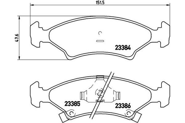 Brembo Σετ τακάκια, Δισκόφρενα - P 30 009