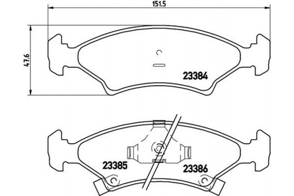 Brembo Σετ τακάκια, Δισκόφρενα - P 30 009