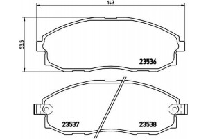 Brembo Σετ τακάκια, Δισκόφρενα - P 30 010