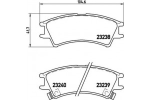 Brembo Σετ τακάκια, Δισκόφρενα - P 30 011