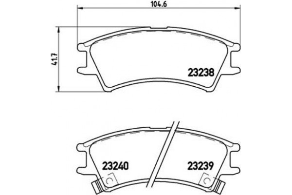 Brembo Σετ τακάκια, Δισκόφρενα - P 30 011