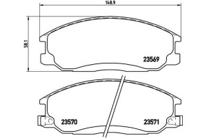 Brembo Σετ τακάκια, Δισκόφρενα - P 30 013