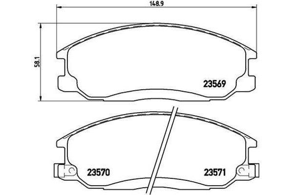 Brembo Σετ τακάκια, Δισκόφρενα - P 30 013