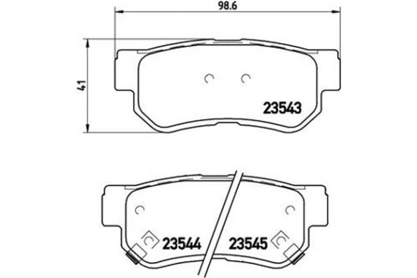 Brembo Σετ τακάκια, Δισκόφρενα - P 30 014