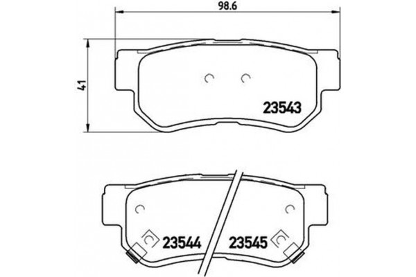 Brembo Σετ τακάκια, Δισκόφρενα - P 30 014