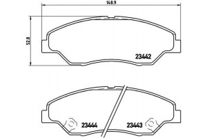 Brembo Σετ τακάκια, Δισκόφρενα - P 30 015