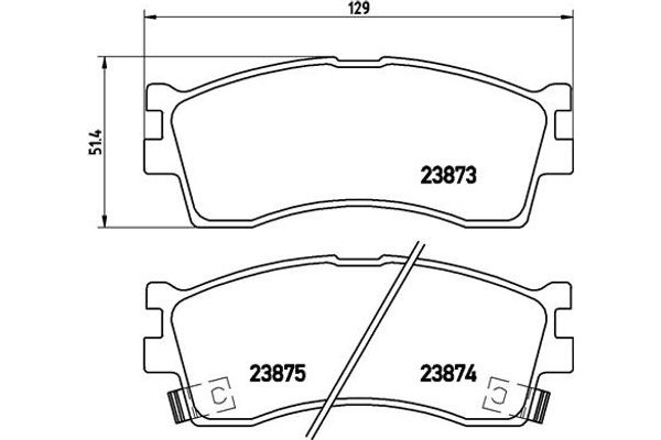 Brembo Σετ τακάκια, Δισκόφρενα - P 30 016