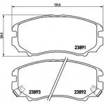 Brembo Σετ τακάκια, Δισκόφρενα - P 30 018