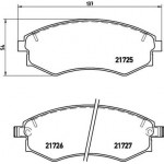 Brembo Σετ τακάκια, Δισκόφρενα - P 30 022