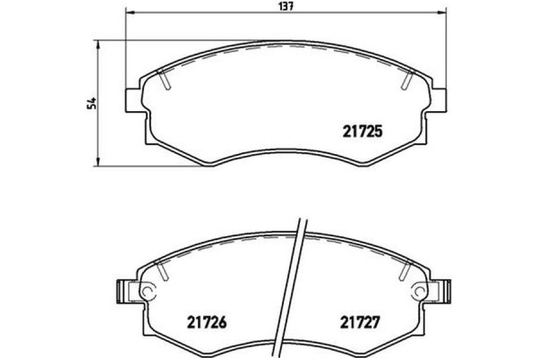 Brembo Σετ τακάκια, Δισκόφρενα - P 30 022