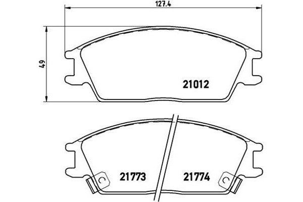 Brembo Σετ τακάκια, Δισκόφρενα - P 30 024