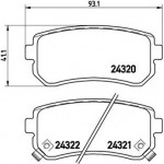 Brembo Σετ τακάκια, Δισκόφρενα - P 30 025