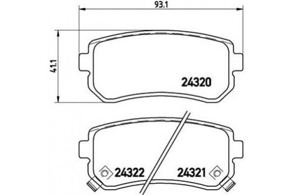 Brembo Σετ τακάκια, Δισκόφρενα - P 30 025