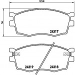 Brembo Σετ τακάκια, Δισκόφρενα - P 30 026