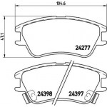 Brembo Σετ τακάκια, Δισκόφρενα - P 30 027