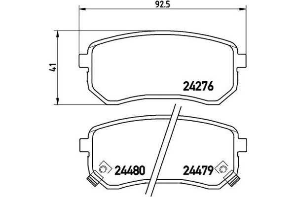 Brembo Σετ τακάκια, Δισκόφρενα - P 30 033