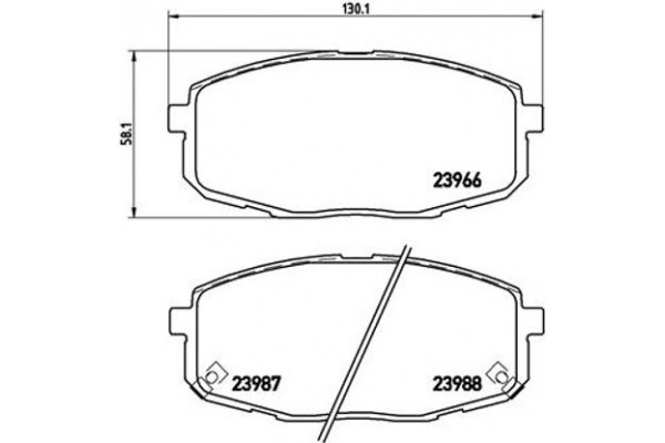 Brembo Σετ τακάκια, Δισκόφρενα - P 30 034