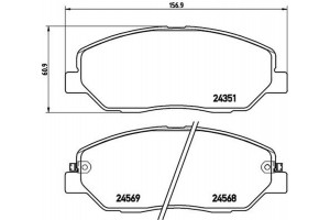 Brembo Σετ τακάκια, Δισκόφρενα - P 30 036