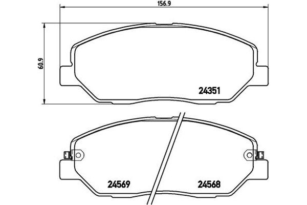 Brembo Σετ τακάκια, Δισκόφρενα - P 30 036