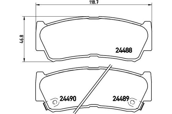 Brembo Σετ τακάκια, Δισκόφρενα - P 30 037