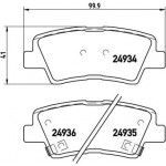 Brembo Σετ τακάκια, Δισκόφρενα - P 30 047