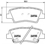 Brembo Σετ τακάκια, Δισκόφρενα - P 30 047