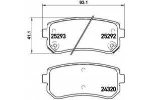 Brembo Σετ τακάκια, Δισκόφρενα - P 30 051