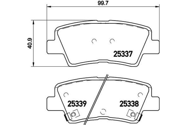 Brembo Σετ τακάκια, Δισκόφρενα - P 30 067