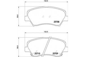 Brembo Σετ τακάκια, Δισκόφρενα - P 30 073