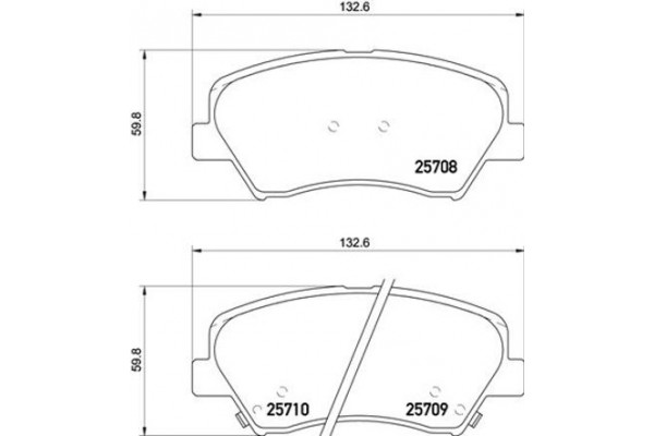 Brembo Σετ τακάκια, Δισκόφρενα - P 30 073X